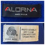 Alorna Vintage Winter Coat Long Wool Double Breasted Royal Blue Women’s Size 14 Photo 10