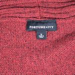 Fortune + Ivy  Raiden Tab Metallic‎ Button Detail Open Front Cardigan Rust M NIB Photo 2
