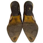 Donald Pliner DONALD J. PLINER Juno Leather Brown Turquoise Western Couture Italian Mules 7M Photo 9