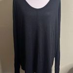 Gap  long sleeve soft spun u-neck true black shirt Photo 0