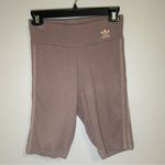 Adidas ribbed high waist biker shorts women’s size small Photo 1
