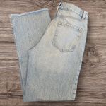 Garage Jambe Large Wide Leg Distressed Light Wash Jeans Size 5/27 Photo 2