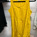 Croft & Barrow Yellow Sleeveless Tiered Dress Photo 3
