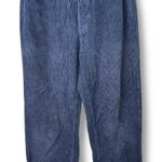 Valentino Jeans Dark Blue High Waist Corduroy '90s Straight Leg Mom Jeans Size 28 Photo 0