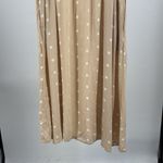 Old Navy Tan Polka Dot Midi Dress maternity ruffle sleeveless XL pockets flowy Photo 9
