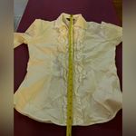 A Mista Button Down Ruffled Shirt White Photo 3