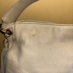 Hobo Leather Zip Top Shoulder Bag Purse Beige Fringe Zipper Pull Tan Photo 12