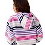 Champion  Urban Outffitters Reverse Weave Striped Cropped Hoodie Size S Photo 2