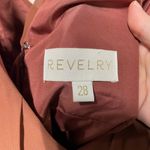 Revelry Penelope Chiffon Dress Rust Size 28 Orange Photo 2