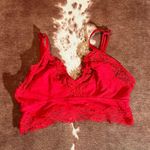 Aerie Red  bralette tagged a medium no padding fits small best  Photo 0
