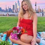 Anthropologie ANTHRO MAEVE RED LACE TIERED LINED MINI DRESS M Photo 3