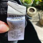 HStyle Womens Shorts Size Medium High Rise Black Jean Cutoffs Denim‎ Button Fly Photo 5