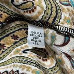 Alice & Trixie Women’s Size M Black Silk Paisley Print Halter Neck Mini Dress Photo 6