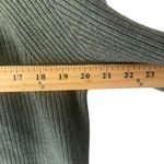 M & S Collection Women's Size Medium Green Tight Knit Turtle Neck Sweater Photo 6