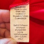 Bailey44 Anthropologie Bailey 44 Red Dress NWT Photo 9