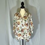 Style Rack LA • Women’s Open Kimono Shacket White Floral Dolman Batwing Sz. Sm Photo 1