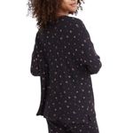 Madewell  Waffle Knit Henley Blue Bandana Floral Pajama Top ~ Women's Size MEDIUM Photo 2