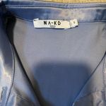 NA-KD puff sleeve satin blouse blue Photo 1