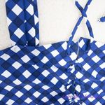 ONIA NEW‎  Raquel blue white gingham check raquel one piece swimsuit, size S Photo 6