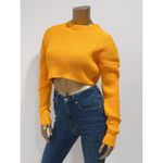 Urban Outfitters  Yellow Cropped Knit Sweater Size S Photo 1