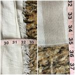 Zighilli striped shawl Wrap Made in Italy One Size Beach Boho Peasent Casual O/S Tan Photo 4