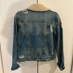 Jessica Simpson Womens Distressed Jean Jacket blue XS Photo 5