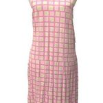 BP  Women Multicolor Pink Green Plaid Sleeveless Midi Tank Dress Size Large Photo 0