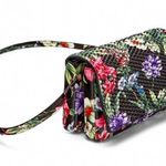 ZARA NWT  Black Floral Mini Quilted Flap Crossbody Bag Bloggers Fav Photo 0