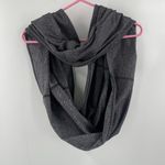 Lululemon Vinyasa Scarf Wrap Buttons Multi-Way One Size Black Gray Stretch O/S Photo 8