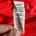 Aerie Pique Bandeau Bikini Top Medium Women’s Neon Red Photo 4