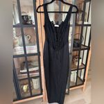 Meshki  Corset maxi dress lace sexy bodycon drop waist octavia goth laceup satin Photo 1