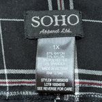 Soho  Apparel Black and White Plaid Pants Plus 1X Photo 3