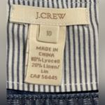 J. Crew denim pullover top. 80% Lyocell 20% Linen. Size 10 Photo 3