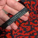 ZARA Ruffled Animal Print Dress Red Black Ruffle Womens Medium Mini Blogger Fav Photo 5