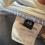 BENJAMIN BENMOYAL Cassette Tape‎ Hem Jeans Flip Cuff Size XS Blue Photo 5