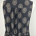 POL  Women's Boho Dress Sleeveless Sunflower V-neck Floral Size M Photo 4