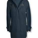Cole Haan Wool Blend Winter Coat with Buckle Detail Womens 4 Black Photo 0