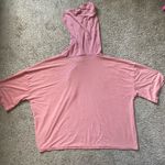 Pink sheer short sleeve sweatshirt size medium Photo 1