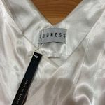 LIONESS  NWT White Satin Wrap Dress Photo 2