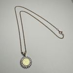 Jesus Loves Me This I Know Rhinestone Pendant Gold Tone Necklace Christian Photo 9