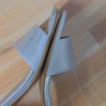 Free People  Marigold Sandal Ankle Block Heel Suede Leather Shimmer 38 (US 8) Photo 7