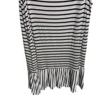 Exist  knit striped black and white dress women's size large Photo 5