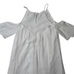 Speechless  Women's White Short Cold Shoulder Dress Crochet Detail Size S Boho Photo 7