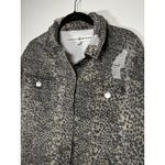 Ashley Mason  Small Distressed Leopard Print Jean Jacket Photo 1
