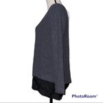 White House | Black Market  small hi low sweater asphalt heather gray long sleeve Photo 1