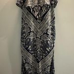 Bailey blue  Spaghetti strap blue paisley bandana maxi dress  Size Medium Photo 6