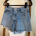 AGOLDE NWOT Blue Medium Wash Denim 100% Organic Cotton Park Long Jean Shorts Photo 1
