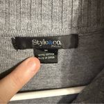 Style & Co .‎ Heather Gray Knit Top Photo 2