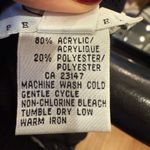 Talbots  Petites Fuzzy Chevron Zip Vest Black White Size Small Petite Photo 6