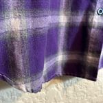 Blooming Jelly Women’s ‎ Purple Plaid Button Down Shirt size medium Photo 3